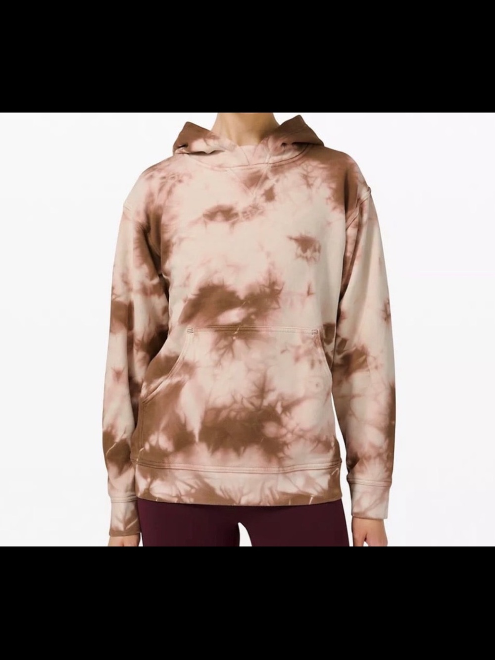 Lululemon ALL YOURS EARTH Dye Hoodie - Pink Brown Size 6 no tag